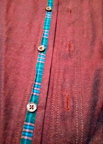 Tudors Bordo Erkek Uzun Kollu Gömlek - Görsel 2