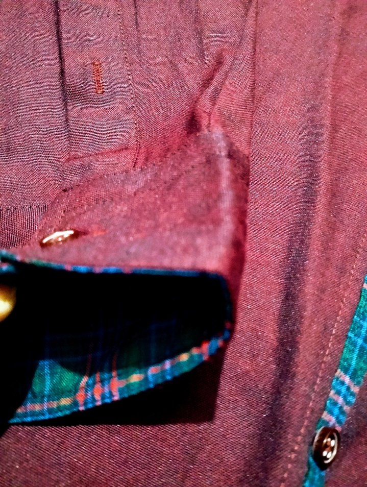 Tudors Bordo Erkek Uzun Kollu Gömlek - Görsel 3