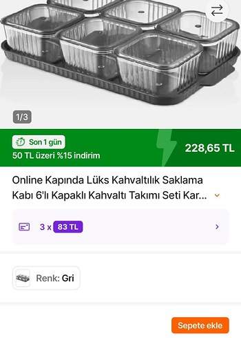 Gri Kapaklı Kare Saklama Kapları - Görsel 8