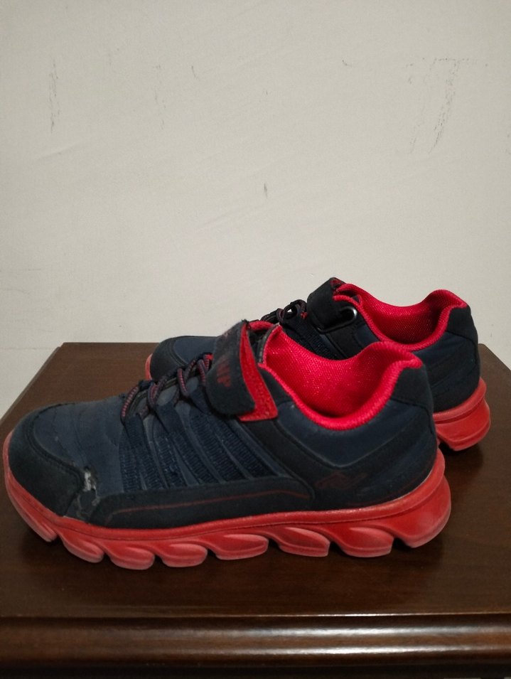 Kırmızı Siyah Erkek Çocuk Spor Ayakkabı - Görsel 2