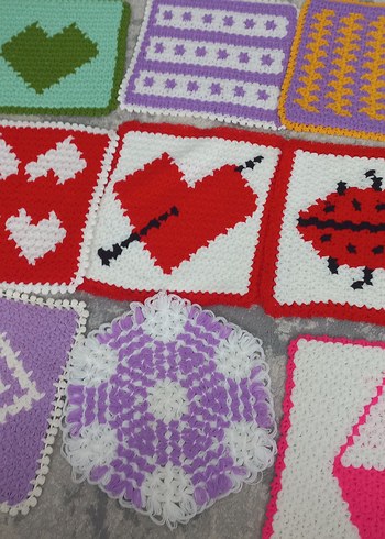 Renkli El Örgüsü Banyo Süngeri Seti - Görsel 4