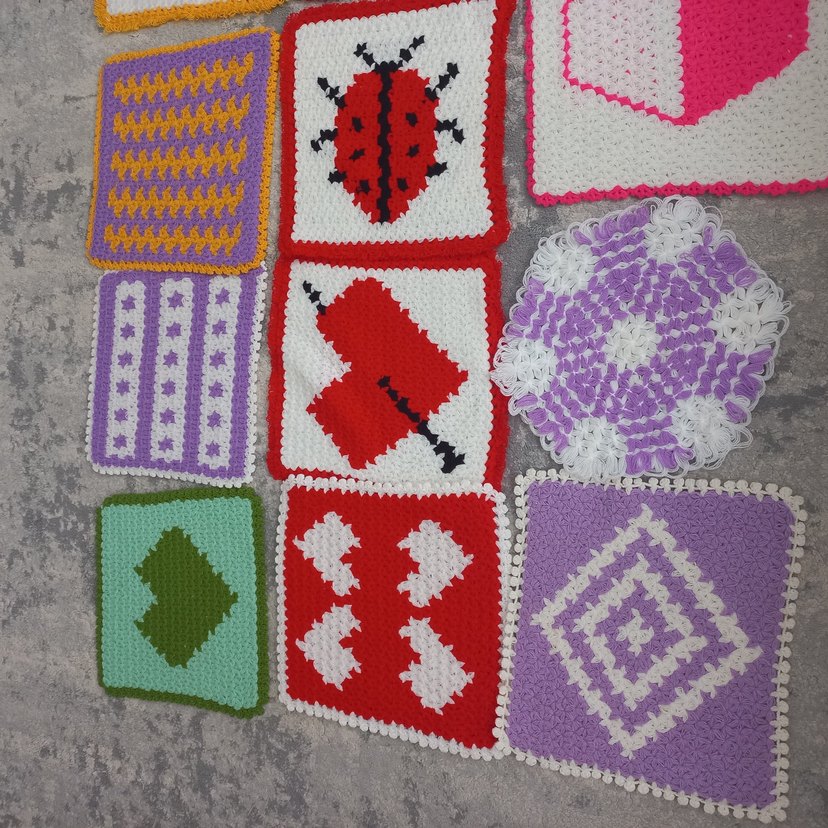 Renkli El Örgüsü Banyo Süngeri Seti - Görsel 2