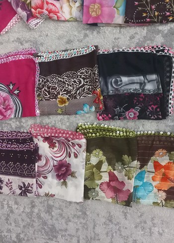 Kadın Çok Renkli Dantel Detaylı Bohem Şal - Görsel 2