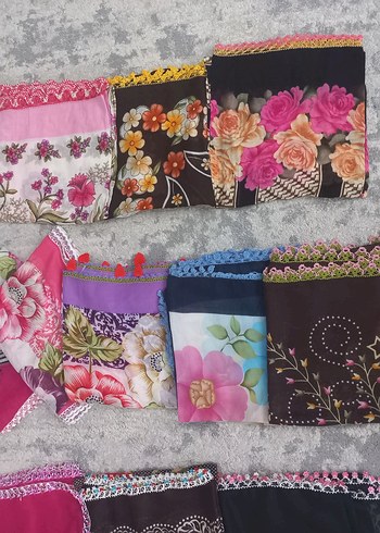 Kadın Çok Renkli Dantel Detaylı Bohem Şal - Görsel 3