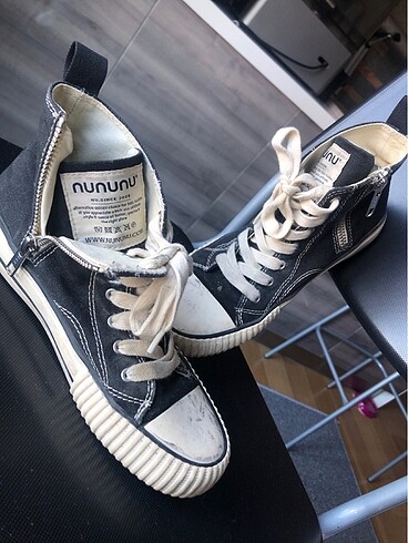 Diğer nununu marka orjinal kız cocugu sneakers siyah 33-34 numara