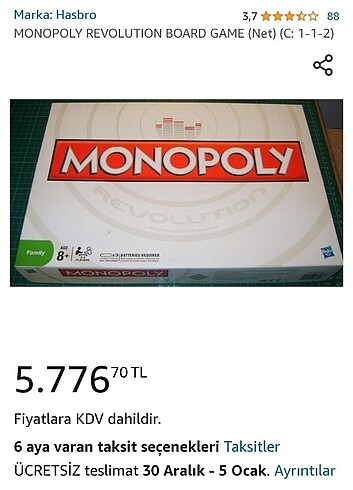 Sifir monopoly revulation