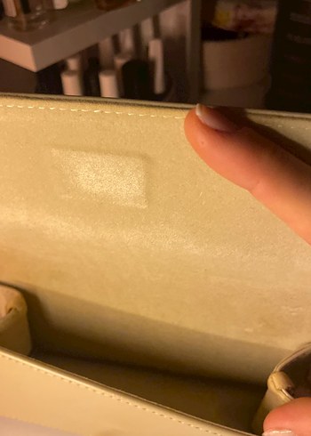 Deri ve gold askılı gözlük çantası - Görsel 3