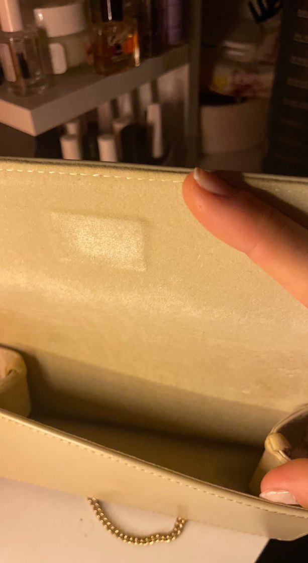 Deri ve gold askılı gözlük çantası - Görsel 3