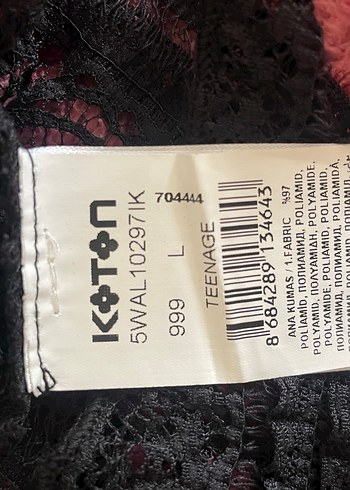 m Beden Dantel Detaylı Siyah Kadın Bluz
