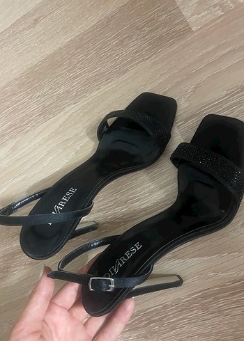 Divarese Divarese Siyah Stiletto Kadın Topuklu Ayakkabı