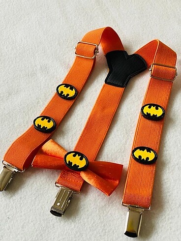 Beden siyah Renk Batmen askı & Papyon