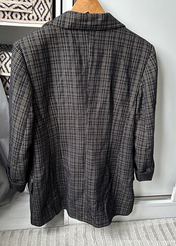 Roman Ekose Desenli Kadın Blazer Ceket - Görsel 2