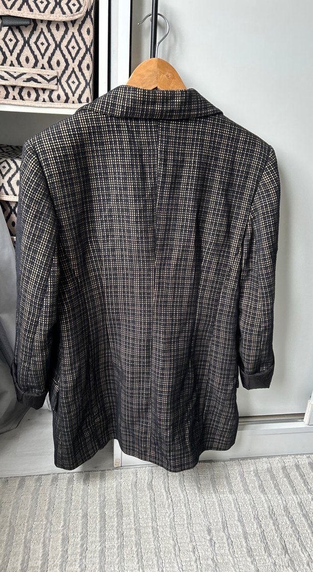 Roman Ekose Desenli Kadın Blazer Ceket - Görsel 2