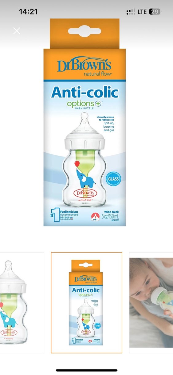 Dr Browns Antikolik biberon - Görsel 3