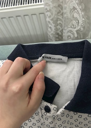 Gri Desenli Erkek Polo Tişört - Görsel 2