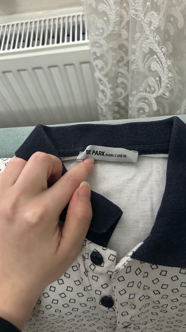 Gri Desenli Erkek Polo Tişört - Görsel 2