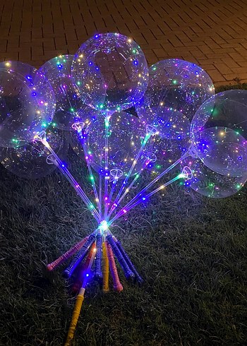 Beden Renkli LED Işıklı Parti Balonları