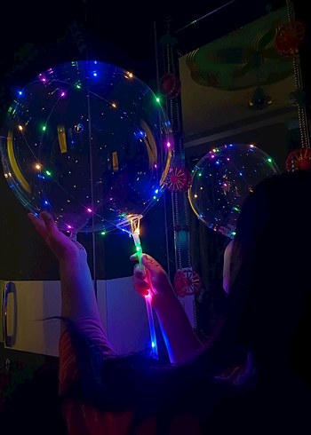 Beden Renk Renkli LED Işıklı Balonlar