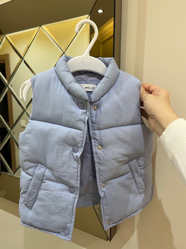 Mango kapitone yelek - Görsel 3