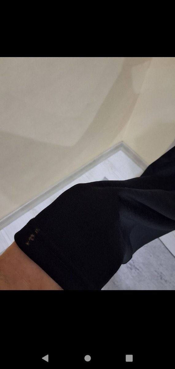 Siyah Drapeli Uzun lastikli kalem etek - Görsel 5