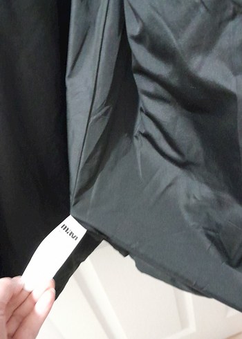 Fermuarlı Siyah Midi Kadın Kışlık Mont - Görsel 4