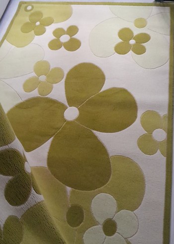 Çağdaş Desenli Açık Yeşil Halı - Görsel 2