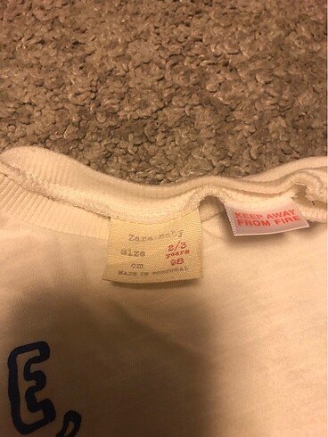 24-36 Ay Beden Zara uzun kollu tshirt