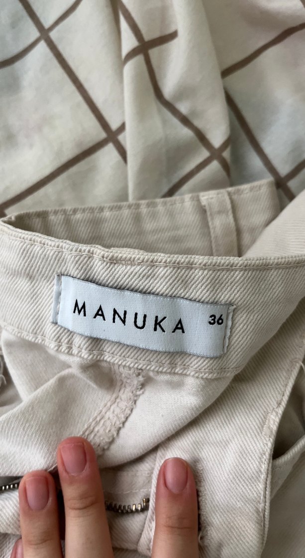 Bej Kadın Regular Fit Kot Pantolon - Görsel 2