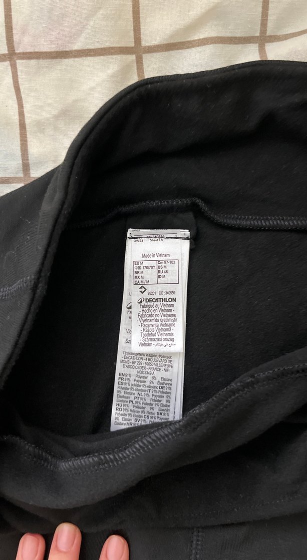 Siyah Kadın Basic Atletik Tayt - Görsel 2