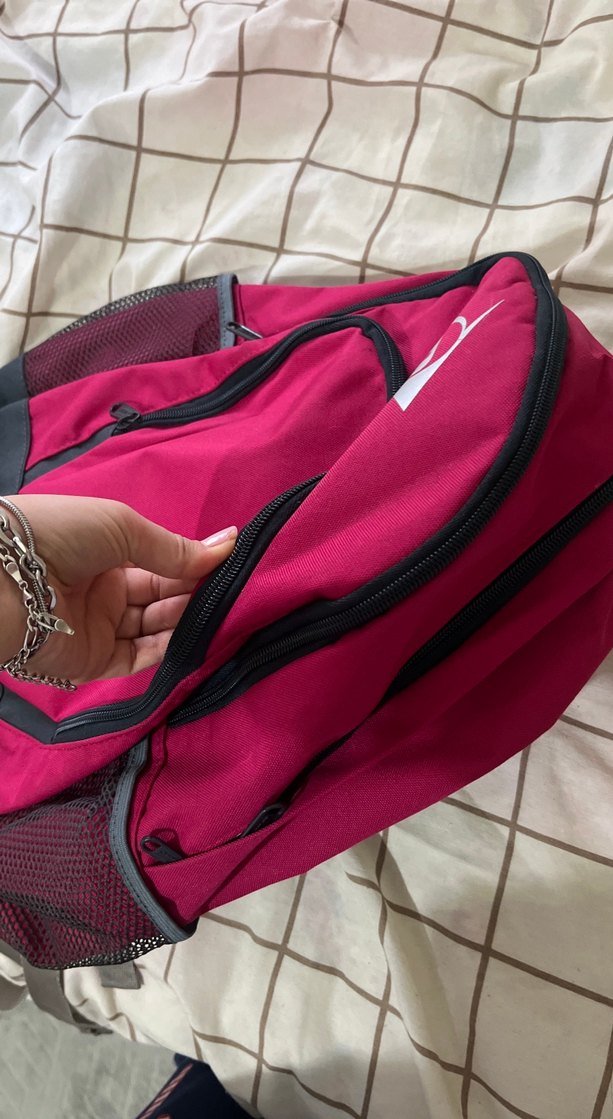 Bordo Dunlop Spor Sırt Çantası Fermuarlı - Görsel 4