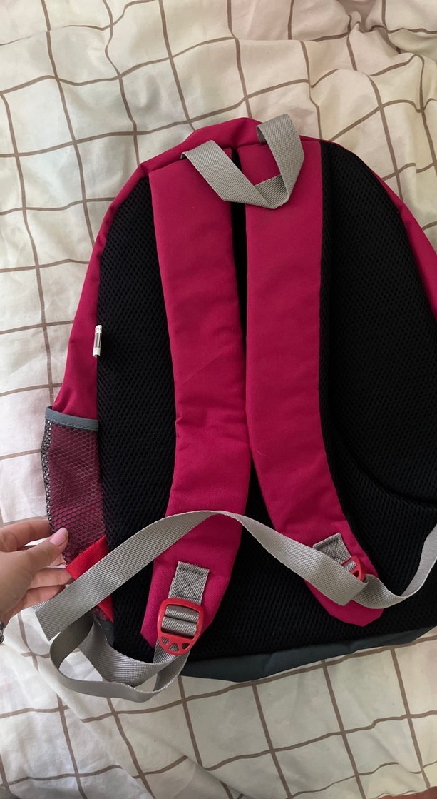 Bordo Dunlop Spor Sırt Çantası Fermuarlı - Görsel 3