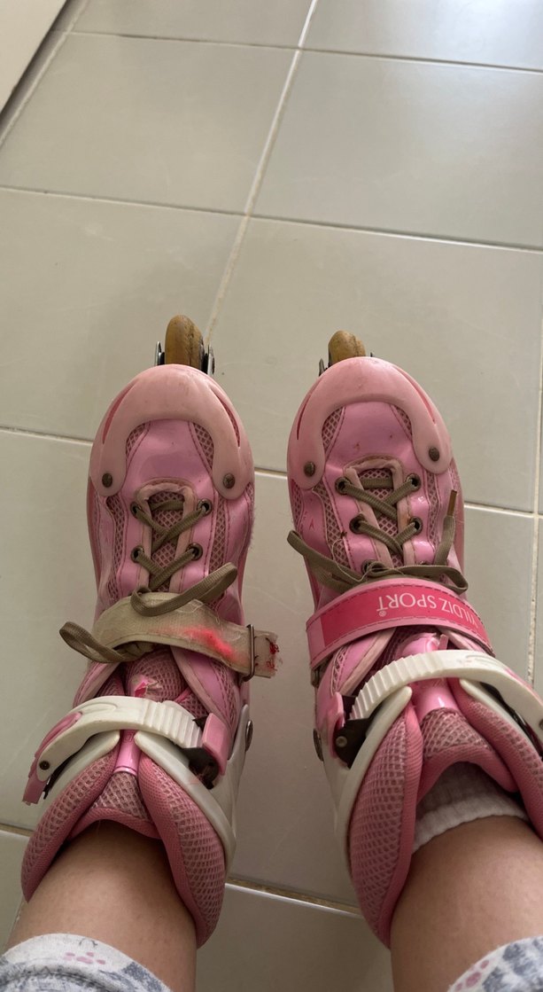 Pembe Bağcıklı Erkek Paten Ayakkabısı - Görsel 2