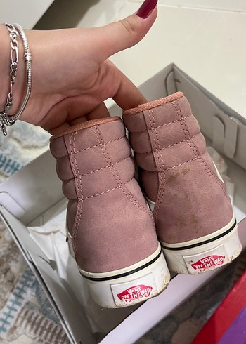 Pembe Süet Bağcıklı Stiletto Topuklu Kadın Spor Ayakkabı - Görsel 3