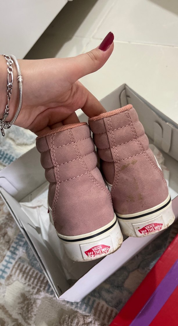 Pembe Süet Bağcıklı Stiletto Topuklu Kadın Spor Ayakkabı - Görsel 3