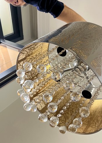 Parlak Altın Renkli Avize pazarlık vardır - Görsel 2