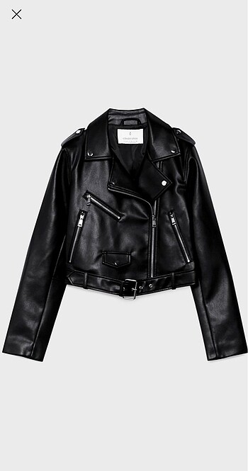 Stradivarius Stradivarius Suni Deri Biker Ceket