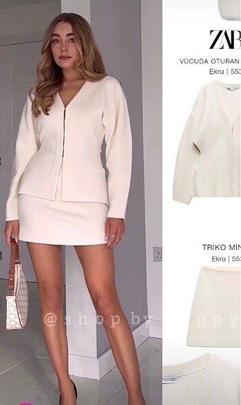 Zara Triko Mini Etek
