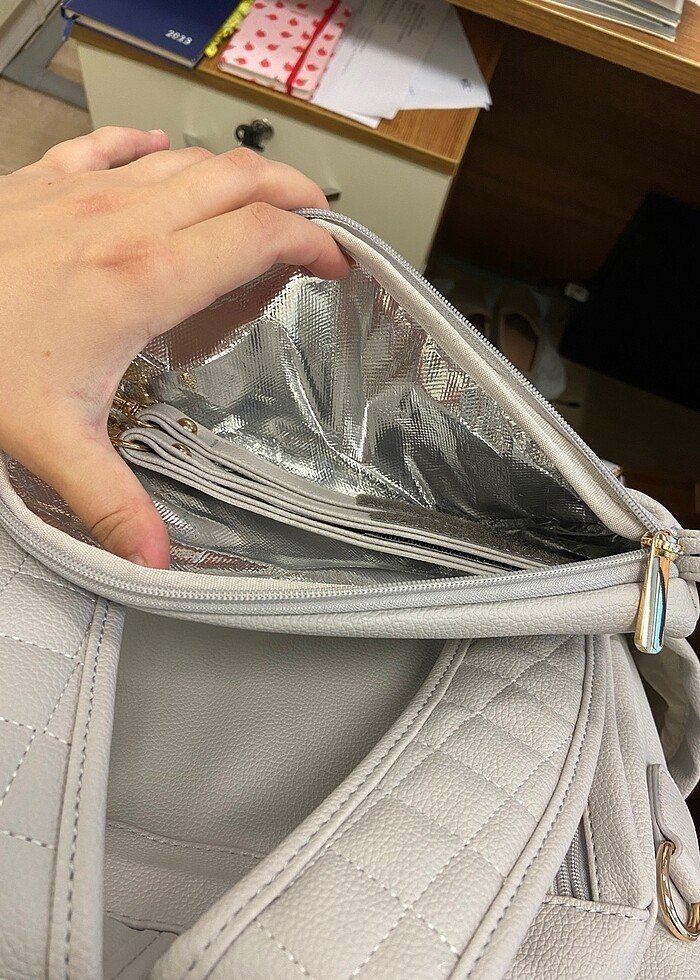 Anne bebek çantası deri - Görsel 3