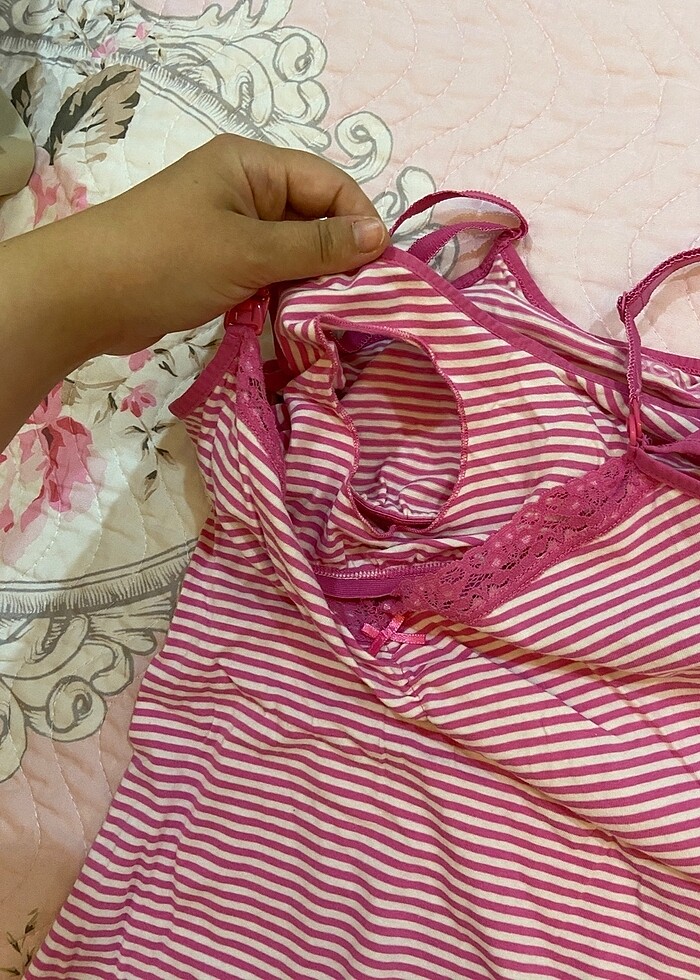 Hamile emzirme gecelik elbise - Görsel 2