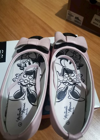 Kız Çocuk Pembe Fiyonklu Babet Ayakkabı - Görsel 3