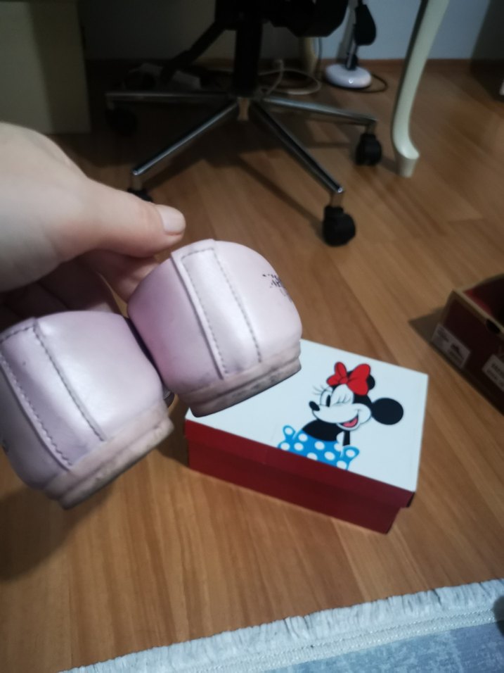 Kız Çocuk Pembe Fiyonklu Babet Ayakkabı - Görsel 2