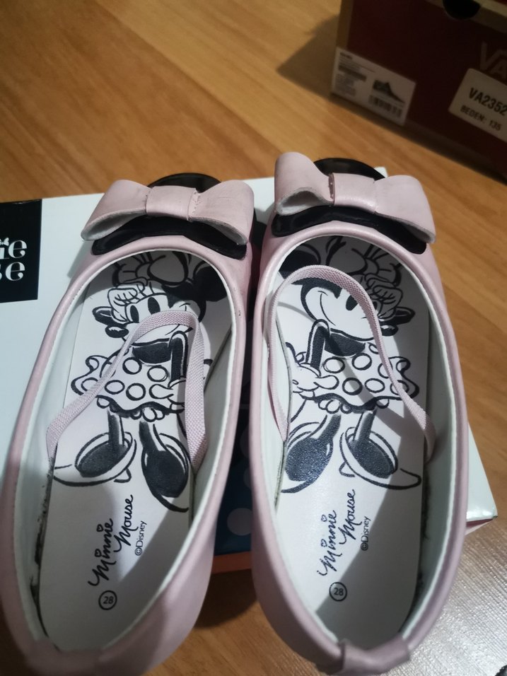 Kız Çocuk Pembe Fiyonklu Babet Ayakkabı - Görsel 3