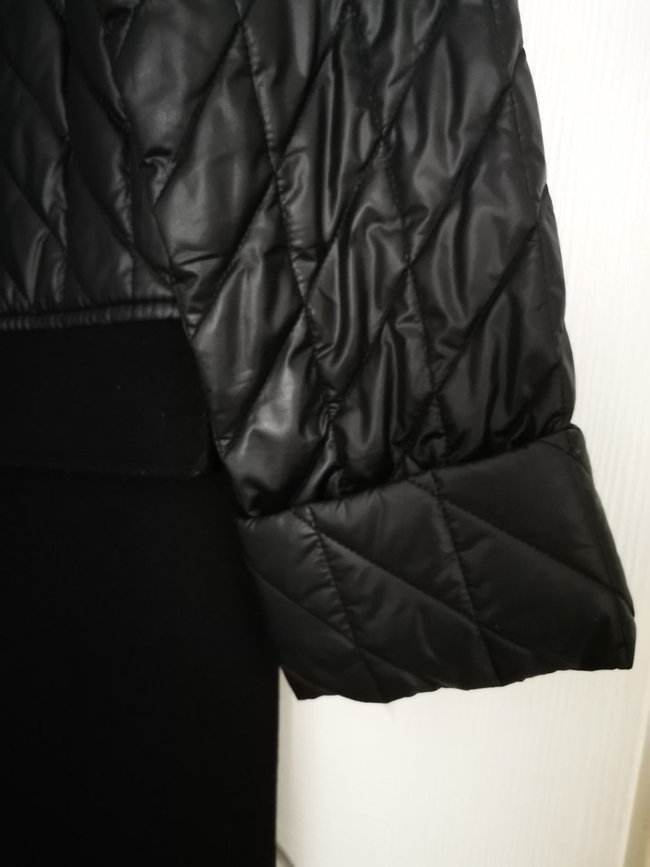 İPEKYOL Kapitone mix li Uzun Kadın Kaban - Görsel 4