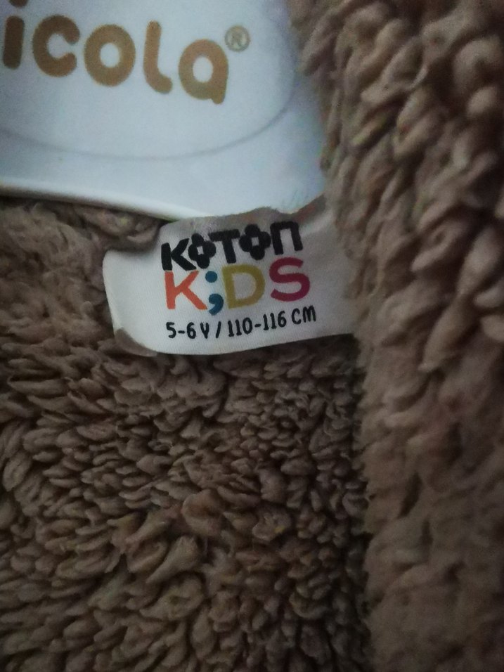 Koton kürklü, güderi, çocuk kaban. - Görsel 3