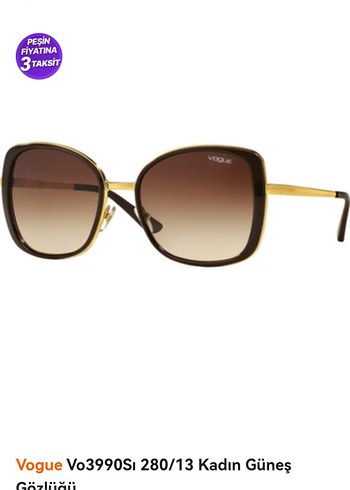 Vogue sıfır ayarında kemik güneş gözlüğü - Görsel 3