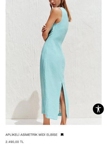 Zara Sıfır Etiketi Üstünde Şık Elbise - Görsel 8