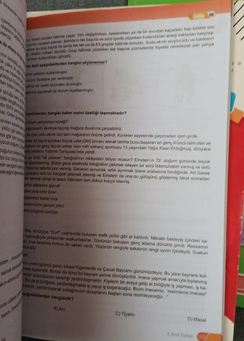 5. Sınıf Bal Türkçe Soru Bankası - Görsel 5