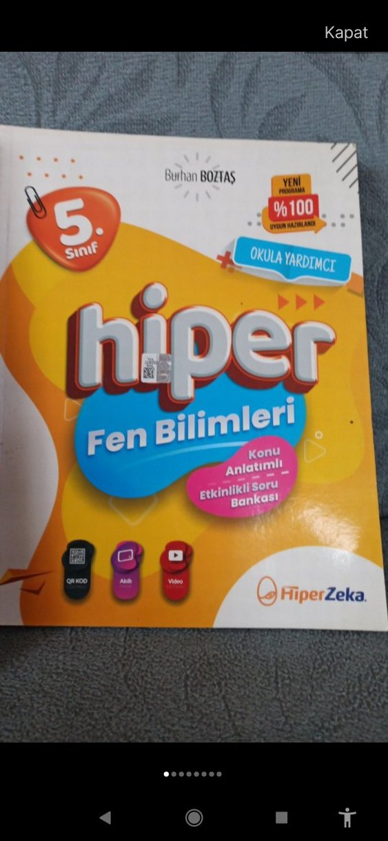 5. Sınıf Hiper Fen Bilimleri Konu Anlatımlı Kitap - Görsel 3