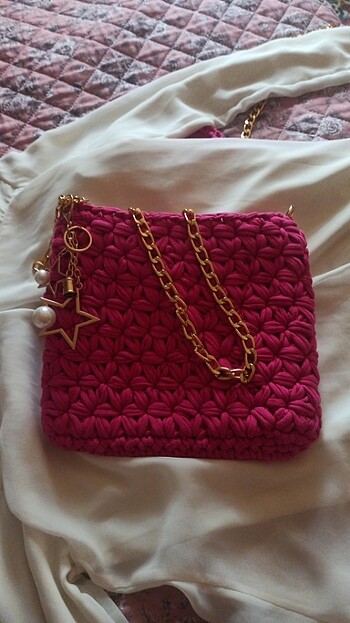 Penye ipten çanta istenilen renk model yapılır - Görsel 3