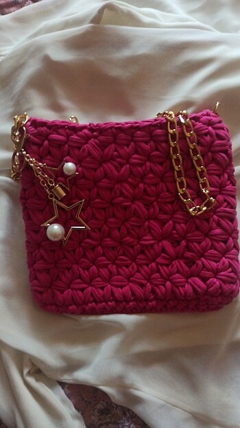 Penye ipten çanta istenilen renk model yapılır - Görsel 4